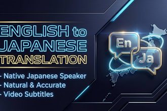 do natural english to japanese translation and video subtitles