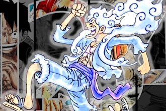 create high quality anime manga review, prediction , explanation thumbnail