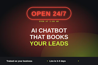 create ai chatbots for lead capture and booking