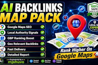 create a local SEO ai backlinks map pack for higher rankings