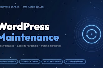 do wordpress and elementor maintenance and support