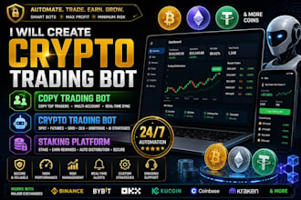 create custom copy trading bot, stakers bot, crypto bot