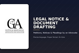draft your legal notice or demand letter