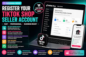 register your tiktok shop seller account professionally