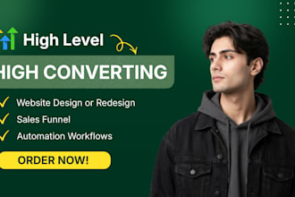 build a gohighlevel landing page, funnel, and booking website
