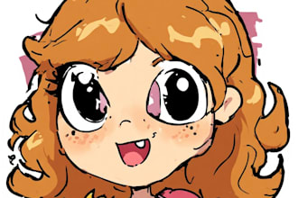 design a cartoon character art
