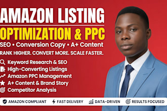 audit and optimize your amazon listing for seo and ppc conversions