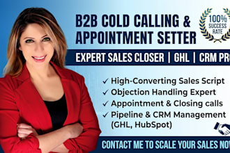 do b2b cold calling and appointment setting for ai receptionist sales closing