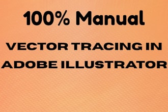 do manual vector tracing in adobe illustrator