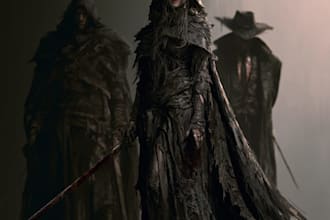 horror dark fantasy female male character desing