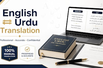 be your certified english to urdu translator for documents
