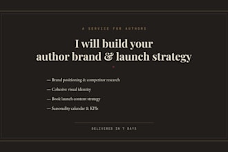 build your author brand and launch strategy