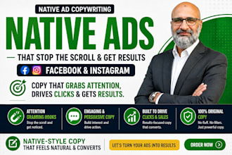 write high converting native ad copy for facebook and instagram