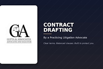draft your business contract or agreement