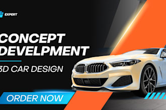 do 3d car model,widebody kit, interior car design, spoiler, bumper, 3d car print