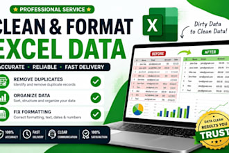 clean and format excel data