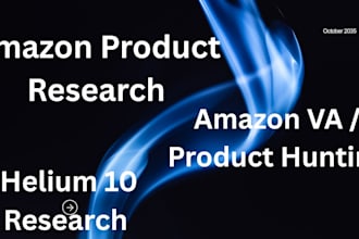 do amazon product research using helium10
