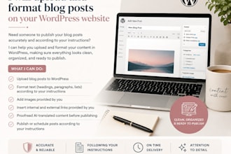 upload and format blog posts in wordpress