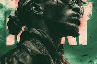 design a rip hip hop trap style album cover art