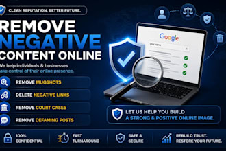 remove mugshot delete negative links bad articles false news from google search