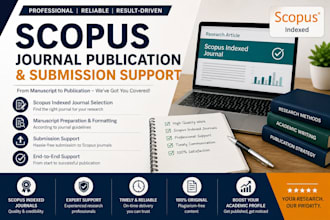 provide scopus journal publication and submission support