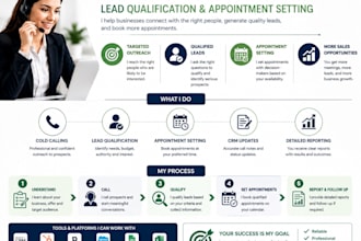 do professional cold calling, lead qualification, and appointment setting