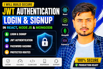 build jwt authentication login signup in react node mongodb