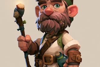 draw 2d game character illustration