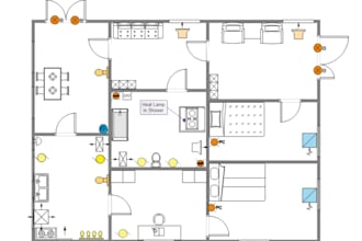draw architectural, havc, electrical plan, plumbing, mep permit drawing