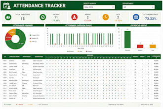 create professional excel trackers and spreadsheets