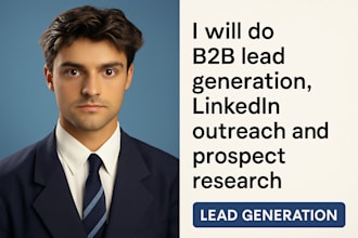 do b2b lead generation, linkedin outreach and email prospect research