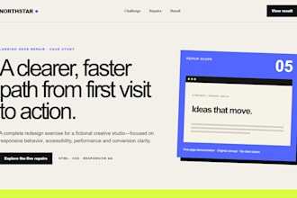 repair and optimize your landing page for mobile speed and accessibility