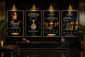 design luxury premium posters for your business