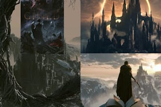illustrate fantasy book covers and ebook covers