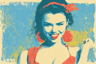 create comics illustration retro and vintage
