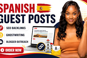 write spanish guest posts ghostwriting seo backlinks blogger outreach ebook kdp