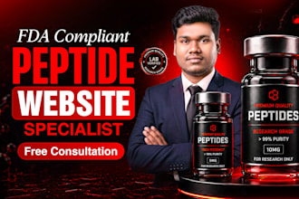 build fda compliant research peptide website or research peptide store