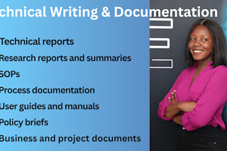 write professional technical and research reports