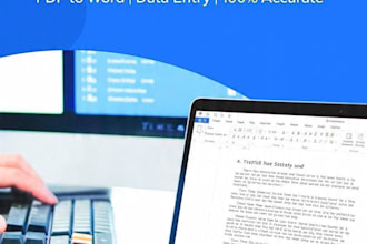 do fast and accurate typing and data entry and typing work