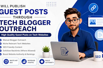 publish guest posts through tech blogger outreach