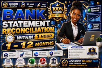 reconcile bank statement PDF to editable format