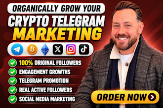 grow crypto telegram promotion, crypto telegram marketing , telegram subscribers