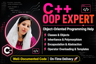 do c plus plus programming, oop, and data structures tasks
