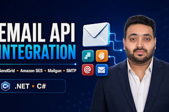 integrate mailgun sendgrid amazon ses or SMTP email in your dot net app