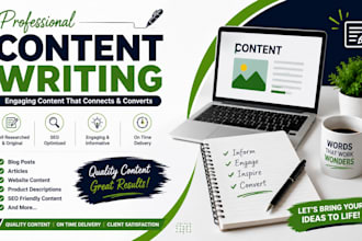 write engaging website content, about us page, and home page