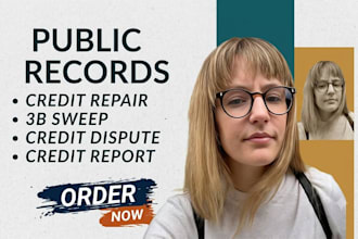 do credit repair 3b sweep public record and credit report dispute