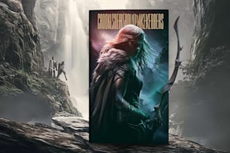 design magical fantasy book cover artwork