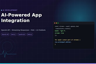 integrate openai gpt api and build ai powered streaming apps