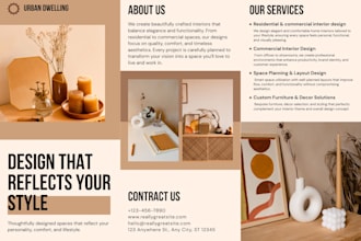 a flyer, postcard, brochure or poster graphic