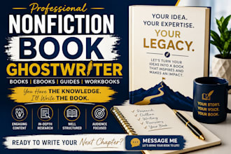 ghostwrite nonfiction books and ebooks for authors and experts